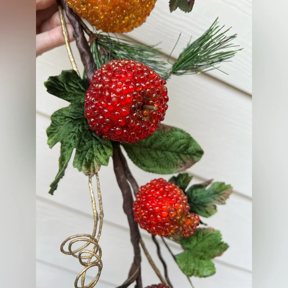 NWT MICHAEL’S BEADED FRUIT GARLAND.